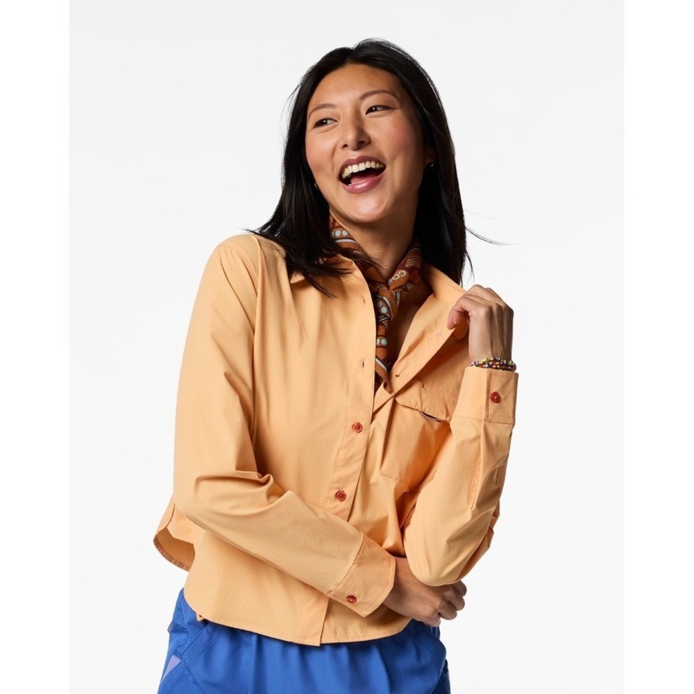 Cotopaxi Solta Long-Sleeve Sun Shirt Women's XL Cantaloupe UPF 50+